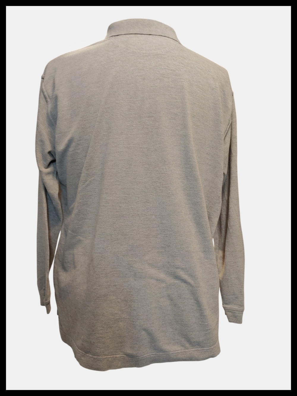 Men's Long-Sleeve Polo Shirt - Gray - Picture 2 of 6